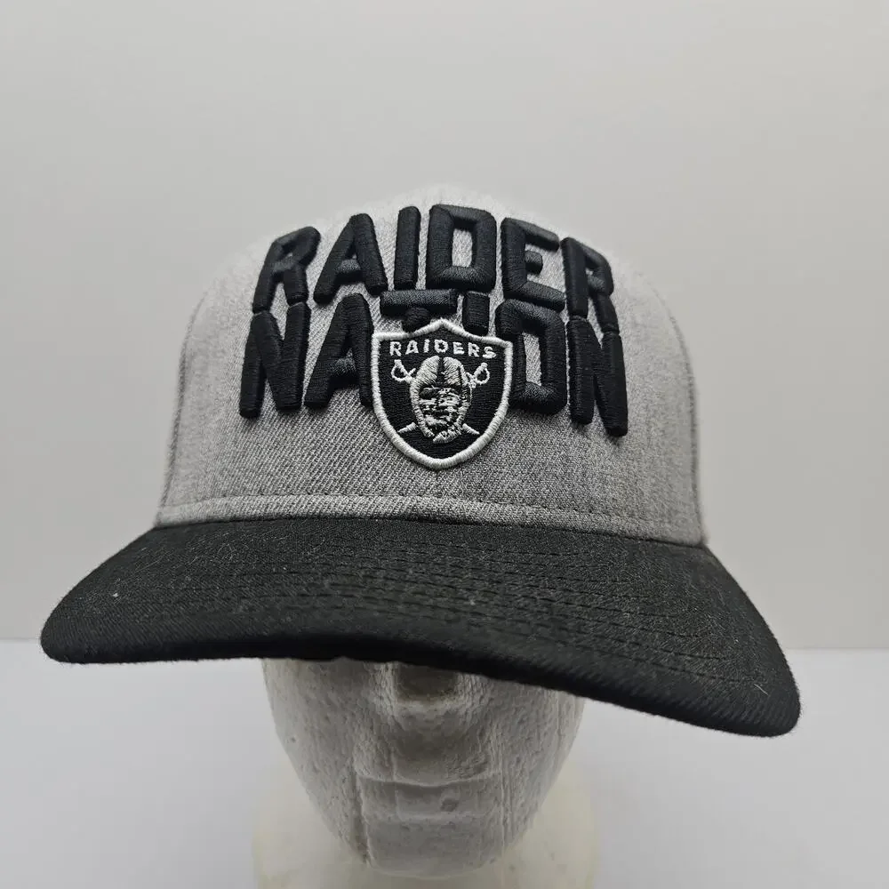 New Era Oakland Raiders NFL 9FIFTY Snapback Cap Hat Black/Gray